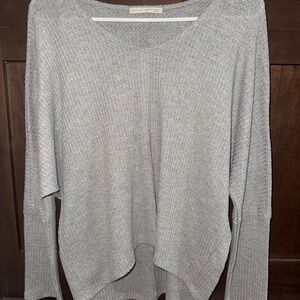 Active USA Heather Gray Women's Crew Neck Sweater